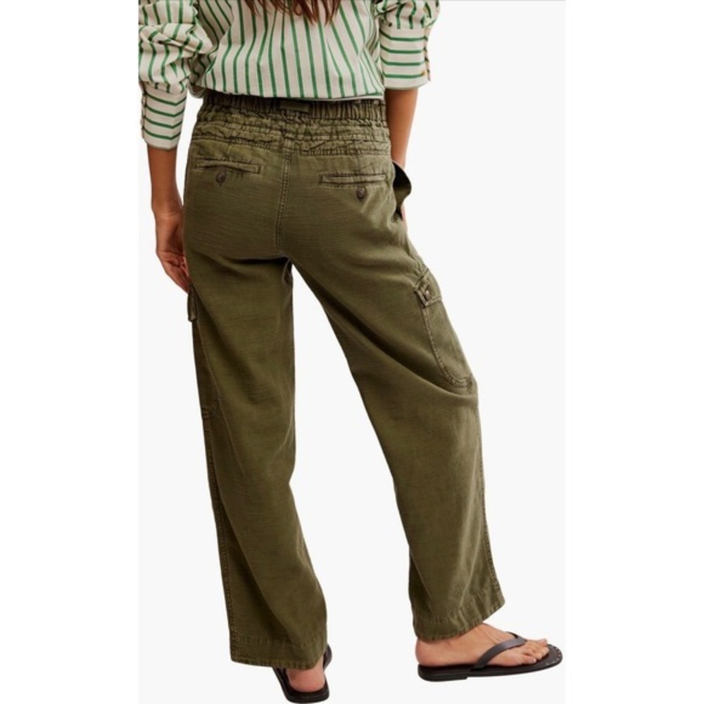 We the Free Park Ave Cargo Pull-on drawstring pants mid-rise adventurer - Picture 6 of 7